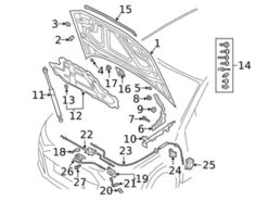Genuine VW/Audi 83A823359 Hood Lift Support - Audi | AU83A823359