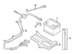 Genuine VW/Audi 8E1971225 Battery Cable Harness - Audi | AU8E1971225