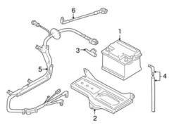 Genuine VW/Audi 8E1971225T Positive Battery Junction Block Cable - Audi | AU8E1971225T
