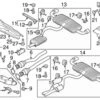 Genuine VW/Audi 8J0253521 Catalytic Converter Bracket - Audi | AU8J0253521