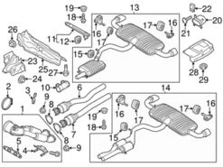 Genuine VW/Audi 8J0253521 Catalytic Converter Bracket - Audi | AU8J0253521