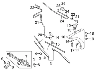 Genuine VW/Audi 8J1955425C Wiper Blade Assembly; Left - Audi | 8J1955425A AU8J1955425C 3 Genuine VW/Audi 8J1955425C Wiper Blade Assembly; Left - Audi | 8J1955425A AU8J1955425C