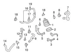 Genuine VW/Audi 8K0145896 Water Pump Bracket; Front - Audi | AU8K0145896