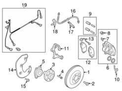 Genuine VW/Audi 8K0615123H Brake Caliper; Front Left - Audi | 8K0615123B AU8K0615123H