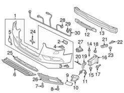 Genuine VW/Audi 8K0807681N01C Grille; Left Outer - Audi | AU8K0807681N01C