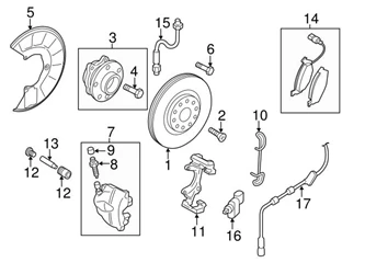 Genuine VW/Audi 8P0615124A Brake Caliper; Front Right - Audi, VW | VW8P0615124A 3 Genuine VW/Audi 8P0615124A Brake Caliper; Front Right - Audi, VW | VW8P0615124A