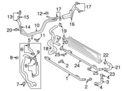 Genuine VW/Audi 8R0121487B Coolant Pipe - Audi | AU8R0121487B