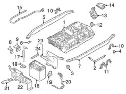 Genuine VW/Audi 8R0805373A Drive Motor Battery Pack Nut; Rear Left - Audi | AU8R0805373A
