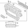 Genuine VW/Audi 8R0853651AFVMZ Grille - Audi | AU8R0853651AFVMZ