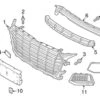 Genuine VW/Audi 8S0807682BT94 Grille; Right - Audi | 8S0807682B9B9 AU8S0807682BT94