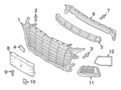 Genuine VW/Audi 8S0807682BT94 Grille; Right - Audi | 8S0807682B9B9 AU8S0807682BT94
