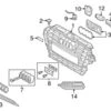 Genuine VW/Audi 8V4807681A9B9 Grille; Left - Audi | AU8V4807681A9B9 -Brembo Shop VW 8V4807681A9B9