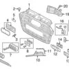 Genuine VW/Audi 8V4853597AS3FZ Grille - Audi | AU8V4853597AS3FZ