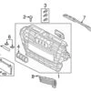 Genuine VW/Audi 8V5807681A9B9 Grille; Front Left - Audi | AU8V5807681A9B9