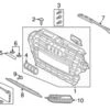 Genuine VW/Audi 8V5853651C1QP Grille - Audi | AU8V5853651C1QP -Brembo Shop VW 8V5853651C1QP