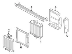 Genuine VW/Audi 8W0121202A Radiator; Front Right - Audi | 8W0121202 AU8W0121202A