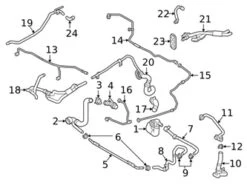 Genuine VW/Audi 8W0122101BD Radiator Coolant Hose; Upper - Audi | AU8W0122101BD