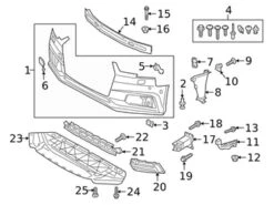 Genuine VW/Audi 8W0807681KRU6 Grille; Left - Audi | AU8W0807681KRU6