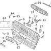 Genuine VW/Audi 8W0853651DTRN4 Grille - Audi | AU8W0853651DTRN4