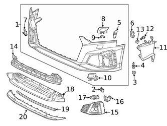 Genuine VW/Audi 8W6807682TT94 Grille; Right - Audi | AU8W6807682TT94 3 Genuine VW/Audi 8W6807682TT94 Grille; Right - Audi | AU8W6807682TT94