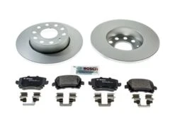 AAZ Preferred VWRRBRK1KIT Disc Brake Pad And Rotor Kit; Rear, 258mm - Audi, VW